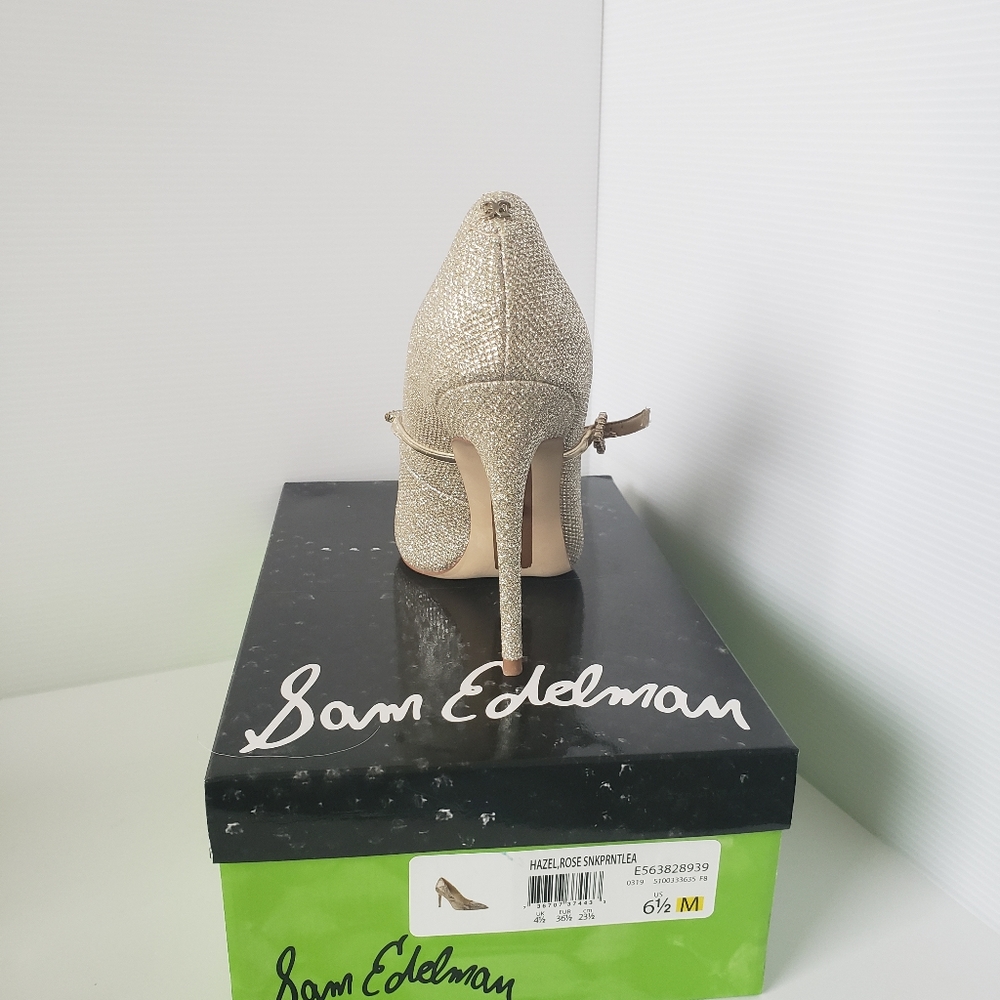 Sam Edelman Debrah Crystal Mary Jane Pointed Toe - Picture 8 of 12